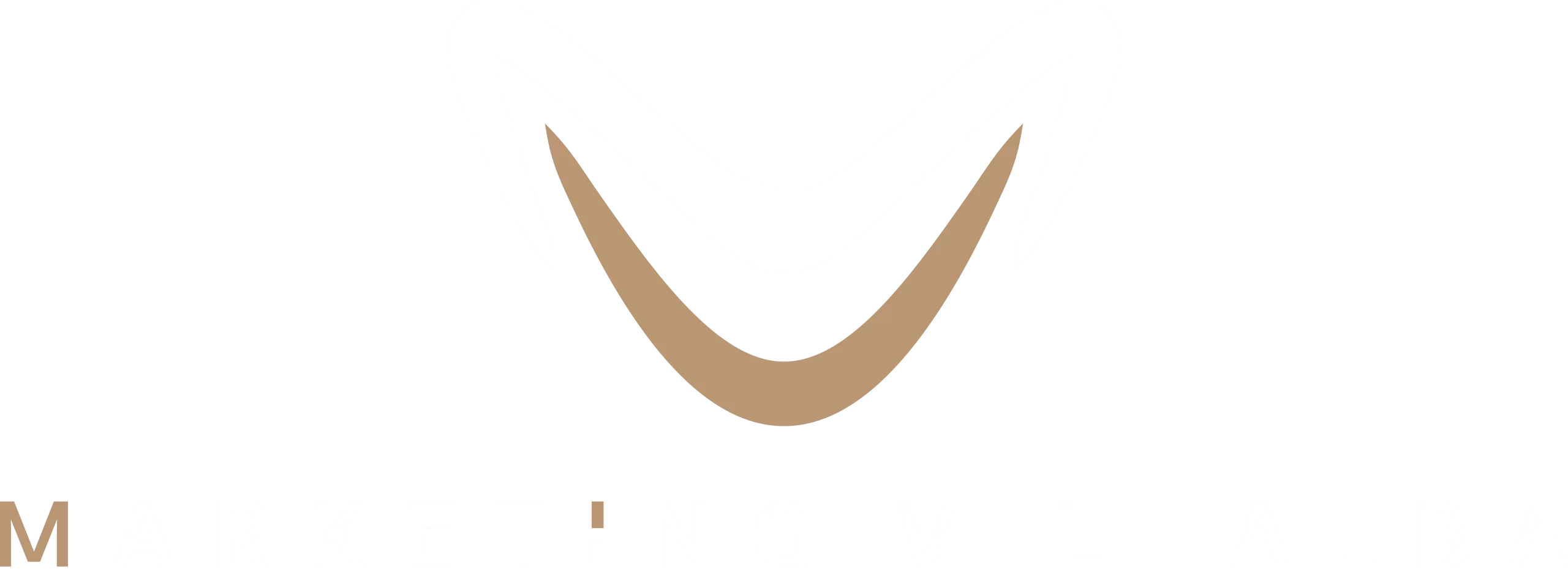 logotipo negativo marketing villalba fondo oscuro